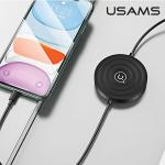 Incarcator Wireless  3in1 USAMS US-CC096, 10W, 2A, Iesire Lightning, Negru 3 - lerato.ro