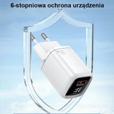Incarcator retea USAMS US-CC152 T46, 33W, 3A, 1xUSB-C, 1xUSB-A, Alb