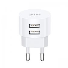 Incarcator retea USAMS US-CC080 T20, 20W, 2,1A, 2x USB-A, Alb