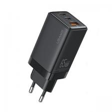 Incarcator retea USAMS US-CC180, 65W, 3A, 2xUSB-C, 1xUSB-A, Fast Charging, Negru