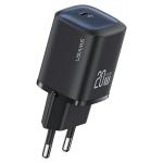 Incarcator retea rapid USAMS CC248, 20W, 3A, 1xUSB-C, Negru 2 - lerato.ro
