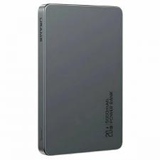 Baterie externa portabila USAMS US-CD231, 5000 mAh, Incarcare Wireless 15W, USB-C, Gri