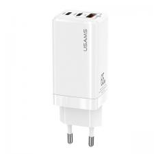 Incarcator retea USAMS US-CC110, 63W, 3A, 2x USB-C, 1x USB-A, Alb