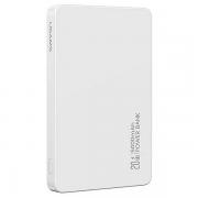 Baterie externa 5000 mAh USAMS CY, 15W, 2A, Incarcare Wireless, Port USB-C, Alb