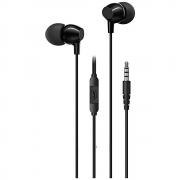 Casti audio cu microfon USAMS EP-47, In-ear, Control pe fir, Jack 3.5mm, Lungime cablu 1.2m, Negru