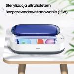 Sterilizator UV USAMS US-ZB151, Sterilizare UVC-UVA, Incarcare Wireless 15W, Alb 3 - lerato.ro