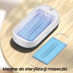 Sterilizator UV USAMS US-ZB151, Sterilizare UVC-UVA, Incarcare Wireless 15W, Alb 6 - lerato.ro
