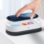 Sterilizator UV USAMS US-ZB151, Sterilizare UVC-UVA, Incarcare Wireless 15W, Alb 8 - lerato.ro
