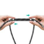 Snur pentru carcase USAMS US-ZB316, 1.6m,  Ajustabil, Gri / Negru 3 - lerato.ro