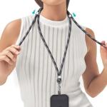 Snur pentru carcase USAMS US-ZB316, 1.6m,  Ajustabil, Gri / Negru 4 - lerato.ro