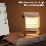 Lanterna / Lampa pentru camping USAMS US-ZB249, LED, 3000K, 1200mAh, USB-C, Alb 4 - lerato.ro