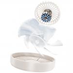 Ventilator portabil cu suport magnetic USAMS LiFE LU02, 3.9W, 900 mAh, 1 viteza, USB, Alb 9 - lerato.ro