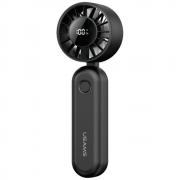 Ventilator portabil USAMS ZB352 Mini, 3W, 1200 mAh, 5 viteze, USB-C, Negru