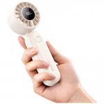 Ventilator portabil USAMS ZB352 Mini, 3W, 1200 mAh, 5 viteze, USB-C, Bej 9 - lerato.ro