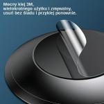 Odorizant auto USAMS US-ZB180, Prindere cu adeziv, Parfum inclus, Gri 9 - lerato.ro