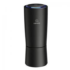 Purificator de aer pentru masina USAMS US-ZB181, CADR 3 m3/h, Flux 7 m³/h, Filtru carbon, Lumina LED, Functie ionizare, Negru