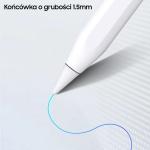 Creion Stylus Pen USAMS Active Touch compatibil cu diferite tablete iPad, Magnetic, Incarcare Wireless, Alb 5 - lerato.ro