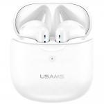 Casti wireless TWS USAMS US-IA04, Bluetooth 5.1, Autonomie 3h, 320mAh, Alb 2 - lerato.ro