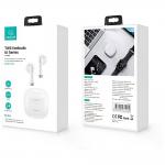 Casti wireless TWS USAMS US-IA04, Bluetooth 5.1, Autonomie 3h, 320mAh, Alb 9 - lerato.ro