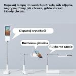 Suport universal tip brat pentru telefon USAMS US-ZB209, Lampa LED, 1000mAh, Reglabil, Alb 6 - lerato.ro