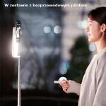 Suport universal tip brat pentru telefon USAMS US-ZB209, Lampa LED, 1000mAh, Reglabil, Alb 11 - lerato.ro