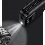 Compresor auto portabil USAMS US-ZB215, 80W, 3.5 Bar, 5000mAh, Afisaj LCD, Negru 4 - lerato.ro