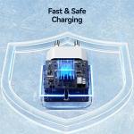Incarcator retea USAMS CC226 T65, 1xUSB-C, 20W, 3A, Cablu USB-C inclus, Alb 5 - lerato.ro