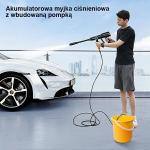 Aparat de spalat cu presiune cu acumulator USAMS US-ZB252, 10W, 22000rpm, 5000mAh, Lungime furtun 5m, USB-C, Negru 4 - lerato.ro