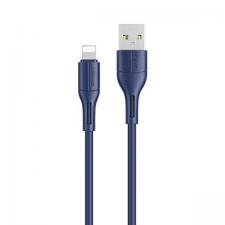 Cabluri de date si incarcare, Cablu pentru incarcare si transfer de date USAMS U68, USB-A la Lightning, 2A, 1m, Albastru, lerato.ro