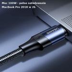 Cablu pentru incarcare si transfer de date USAMS U71, USB-C la USB-C, 100W, 480 Mbps, 3m, Negru 6 - lerato.ro