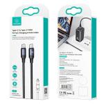 Cablu pentru incarcare si transfer de date USAMS U71, USB-C la USB-C, 100W, 480 Mbps, 3m, Negru 9 - lerato.ro