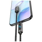 Cablu pentru incarcare si transfer de date USAMS SJ744, USB-C la USB-C, 100W, 480 Mbps, 1.2m, Negru 3 - lerato.ro