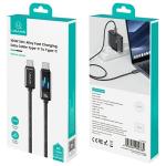 Cablu pentru incarcare si transfer de date USAMS SJ744, USB-C la USB-C, 100W, 480 Mbps, 1.2m, Negru 9 - lerato.ro