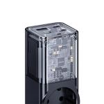 Priza alimentare USAMS US-CC225, 65W, 1x AC, 3x USB-C, 1x USB-A, Cablu 1.5m, Negru 4 - lerato.ro