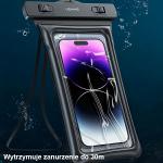Husa waterproof universala USAMS US-YD011 pentru dispozitive 7 inch, IPX8, Negru 5 - lerato.ro