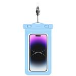 Husa waterproof universala USAMS US-YD011 pentru dispozitive 7 inch, IPX8, Albastru 2 - lerato.ro