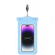 Husa waterproof universala USAMS US-YD011 pentru dispozitive 7 inch, IPX8, Albastru