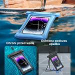 Husa waterproof universala USAMS US-YD011 pentru dispozitive 7 inch, IPX8, Albastru 4 - lerato.ro