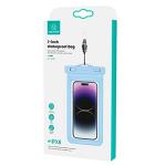Husa waterproof universala USAMS US-YD011 pentru dispozitive 7 inch, IPX8, Albastru 8 - lerato.ro