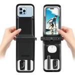 Husa waterproof universala USAMS YD014, Doua Compartimente, IP68, Roz 6 - lerato.ro