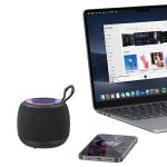 Boxa portabila wireless USAMS US-YX014, Bluetooth 5.3, 1200 mAh, RGB, Negru 5 - lerato.ro