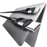 Cablu pentru incarcare si transfer de date USAMS SJ-727, USB-C la USB-C, 240W, 480 Mbps, 1.2m, Negru 3 - lerato.ro
