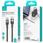 Cablu pentru incarcare si transfer de date USAMS SJ-727, USB-C la USB-C, 240W, 480 Mbps, 1.2m, Negru 8 - lerato.ro
