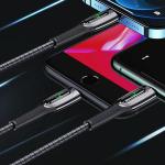 Cablu pentru incarcare si transfer de date USAMS US-SJ518, USB-C la Lightning, 20W, 1.2m, Negru 4 - lerato.ro