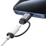 Adaptor USB-C tata la Lightning mama USAMS US-SJ677 AU17, 30W, 480Mbps, Gri 5 - lerato.ro