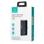 Hub multifunctional 4in1 USAMS US-SJ490 USB-C la USB-C / USB 3.0 / USB 2.0, 60W, 450 MB/s, Negru 11 - lerato.ro