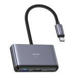Hub multifunctional 4in1 USAMS US-SJ627 USB-C la USB-C / USB 3.0 / 2xUSB 2.0, 5 Gb/s, Gri 2 - lerato.ro