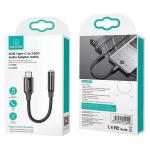 Adaptor audio USB-C la Jack de 3.5 mm C mama USAMS AU16, Negru 7 - lerato.ro