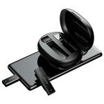 Microfon wireless Maono USAMS US-ZB234, 1 TX si 1 RX, Carcasa incarcare inclusa, Raza actiune 10m, Autonomie 8h, Lightning, Negru 3 - lerato.ro