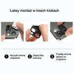 Protectie metalica camera foto USAMS Lens Glass Camera compatibila cu iPhone 12 Mini, Negru 5 - lerato.ro